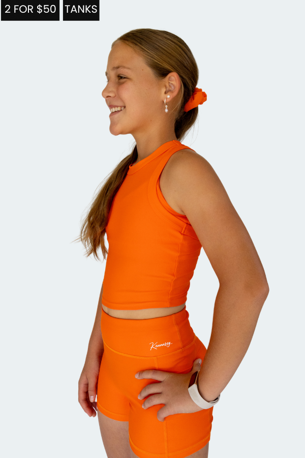 Active Tank (Youth) - Orange Crush