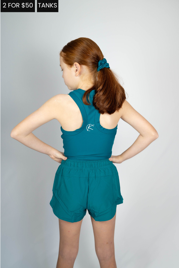 Active Tank (Youth) - Teal Green