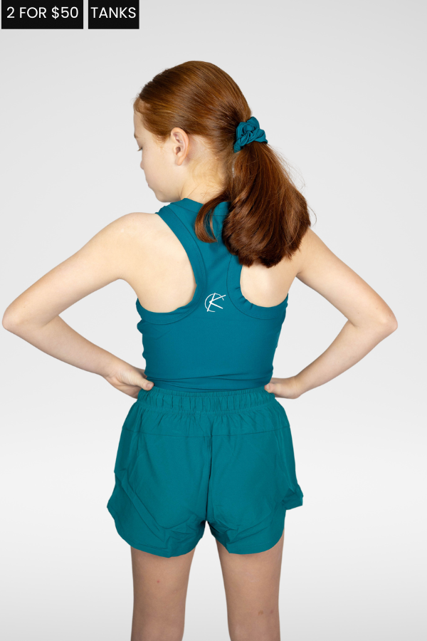Active Tank (Youth) - Teal Green