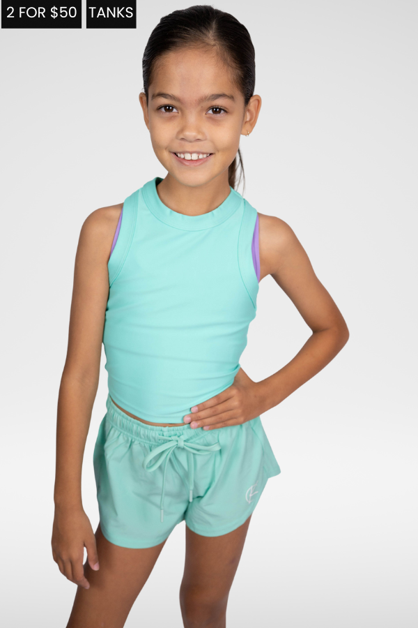 Active Tank (Youth) - Mint Green