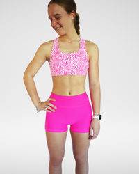 Active Bike Shorts - Pockets (Youth) - Hot Pink