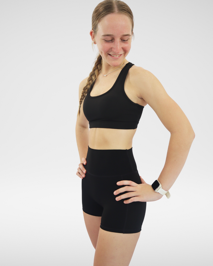 Base Crop (Womens) - Black
