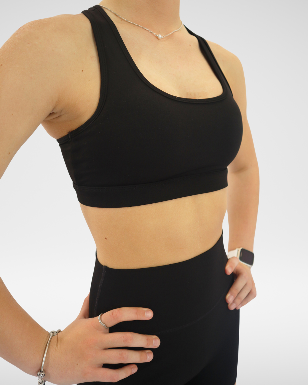 Base Crop (Womens) - Black