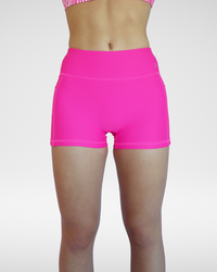 Active Bike Shorts - Pockets (Youth) - Hot Pink