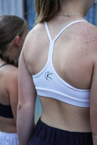 Active Crop (Youth) - White - Black