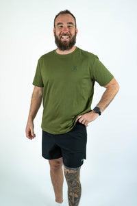 Essential Tee (Mens) - Olive Green