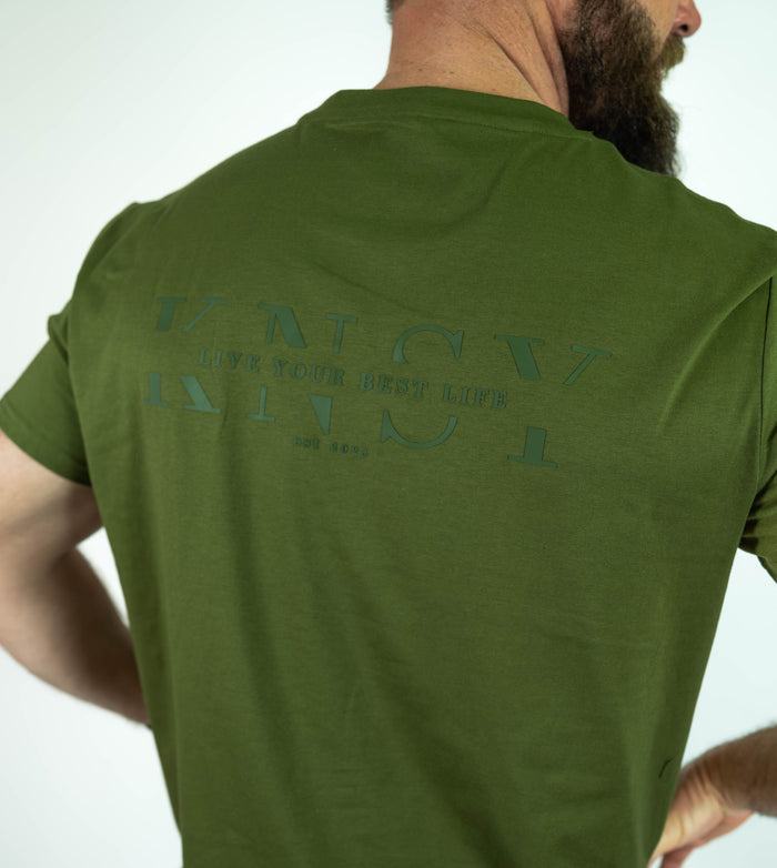 Essential Tee - Short Cut (Unisex) - Olive Green