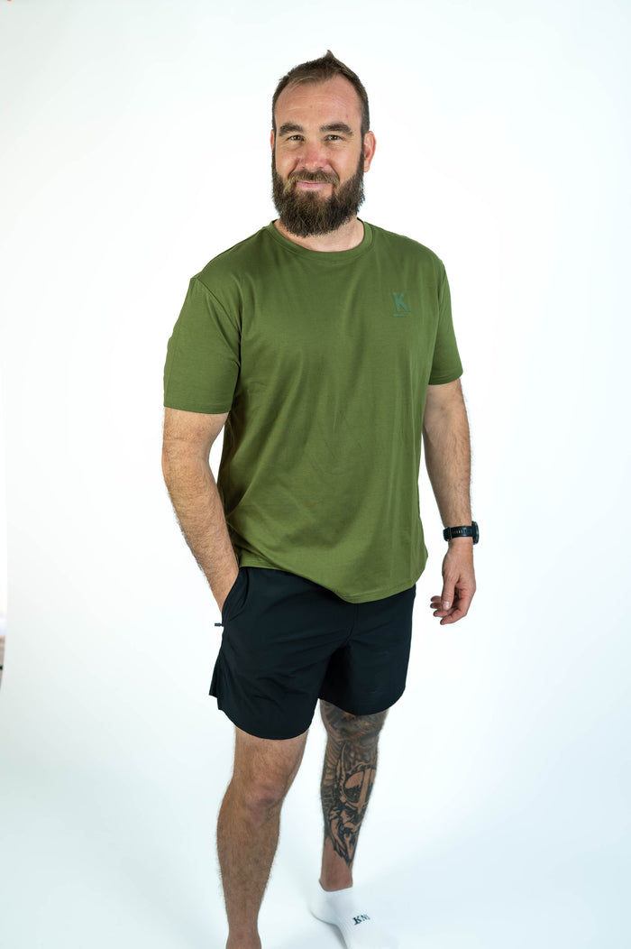 Essential Tee (Mens) - Olive Green