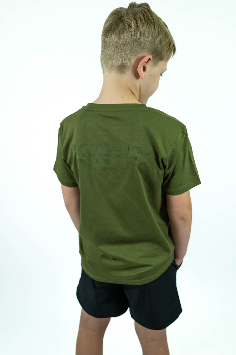 Essential Tee (Boys) - Olive Green
