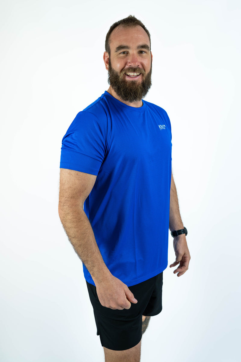 Sweatless Running Shirt (Mens) - Electric Blue