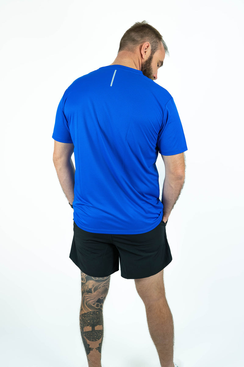 Sweatless Running Shirt (Mens) - Electric Blue