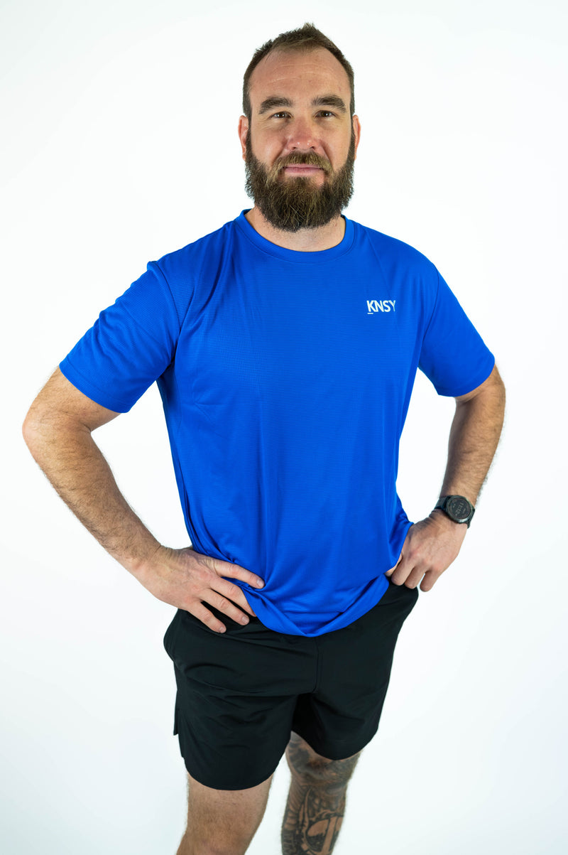 Sweatless Running Shirt (Mens) - Electric Blue