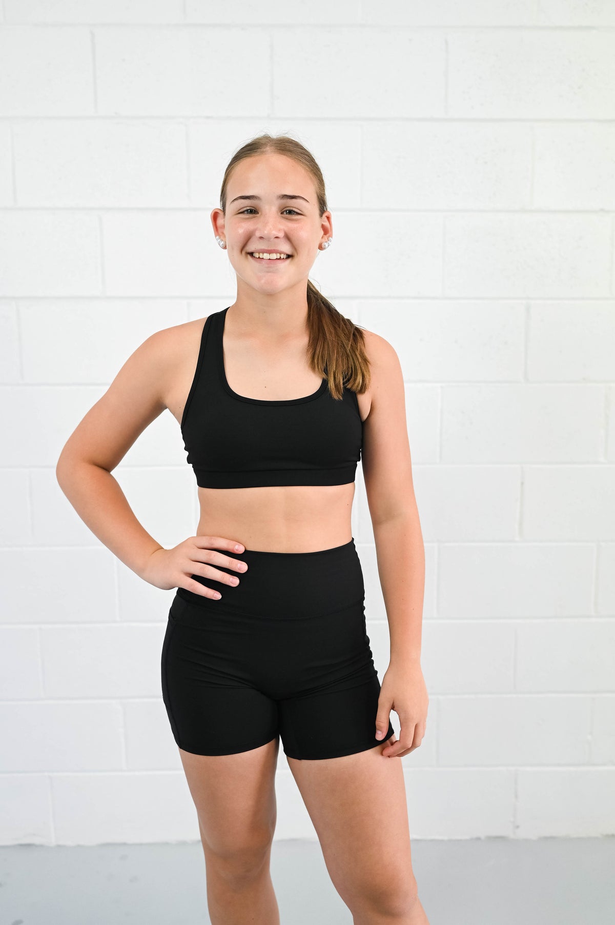 Base Crop (Womens) - Black