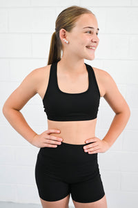 Base Crop (Womens) - Black