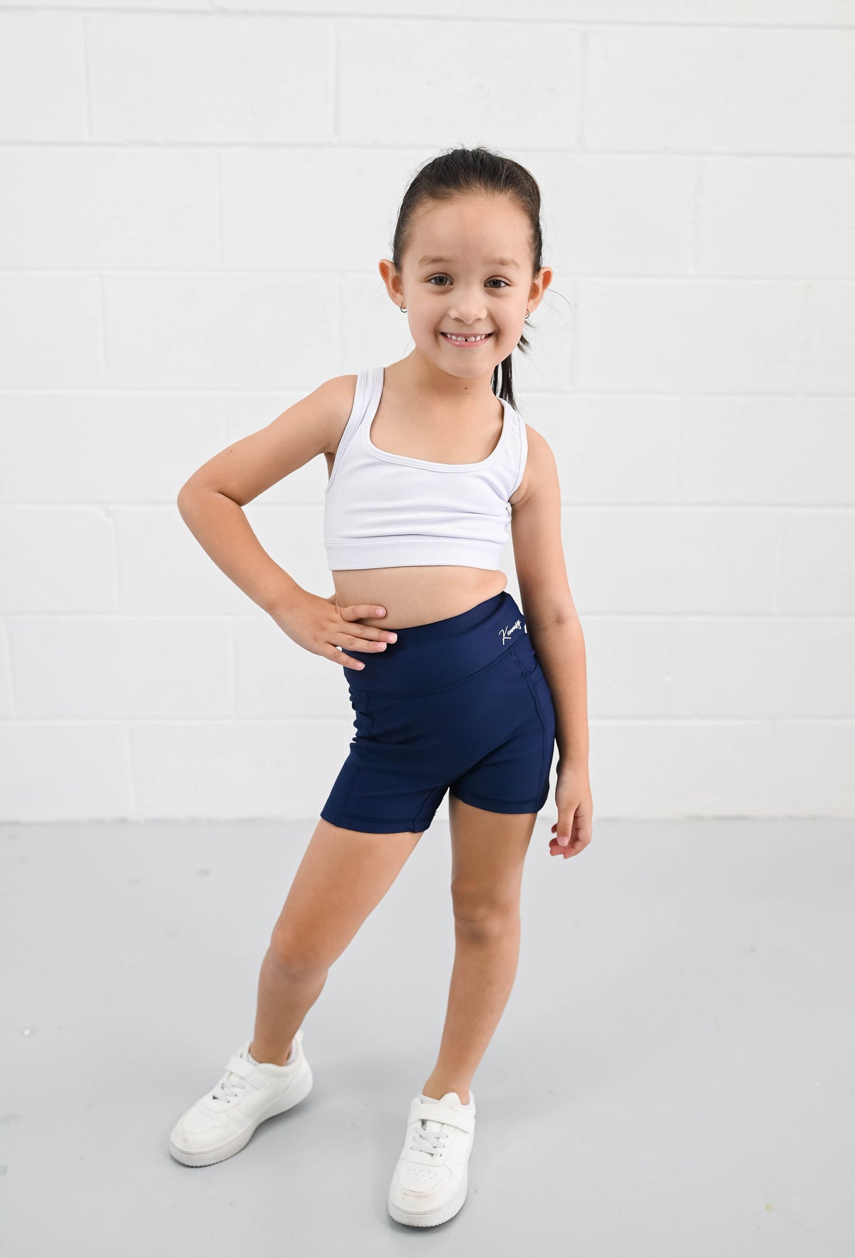 Active Bike Shorts - Pockets (Youth) - Navy