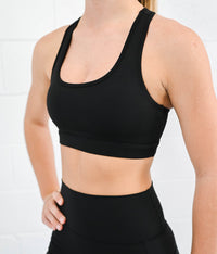 Base Crop (Womens) - Black