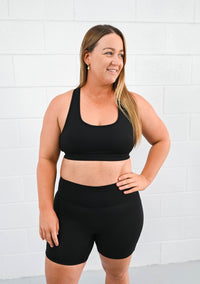 Apex 6" Bike Shorts (Womens) - Black