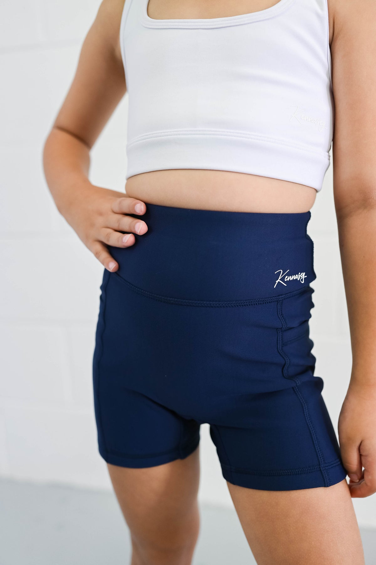Active Bike Shorts - Pockets (Youth) - Navy