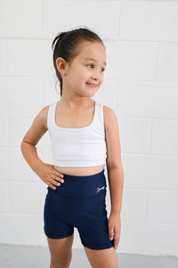 Active Bike Shorts - Pockets (Youth) - Navy