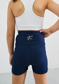 Active Bike Shorts - Pockets (Youth) - Navy