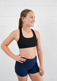 Base Crop (Youth) - Black