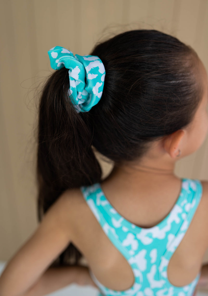Scrunchie - Mint Green Leopard