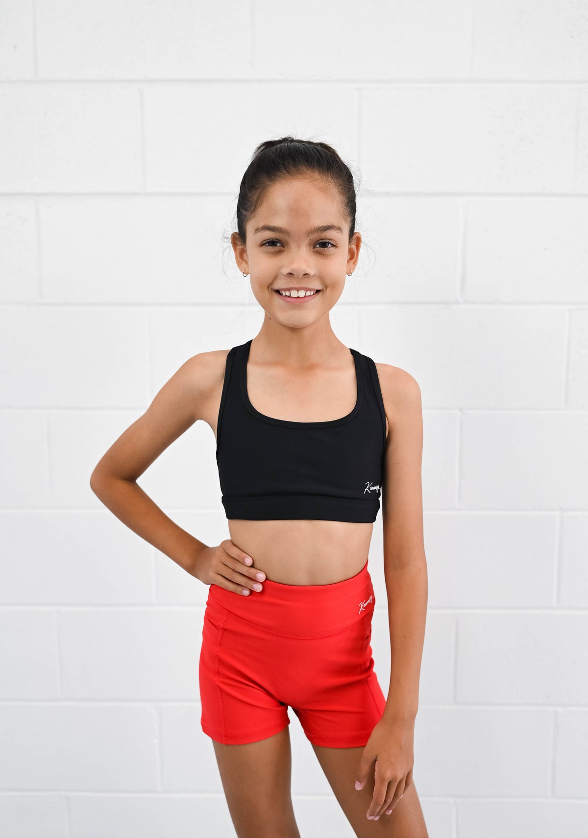 Active Bike Shorts - Pockets (Youth) - Red