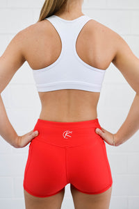 Active Bike Shorts - Pockets (Youth) - Red