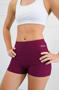 Active Bike Shorts - Pockets (Youth) - Mulberry