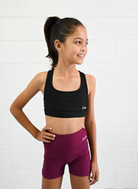 Active Bike Shorts - Pockets (Youth) - Mulberry