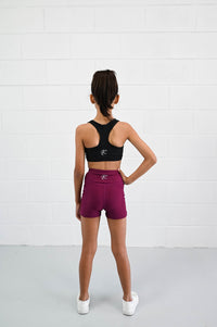 Active Bike Shorts - Pockets (Youth) - Mulberry