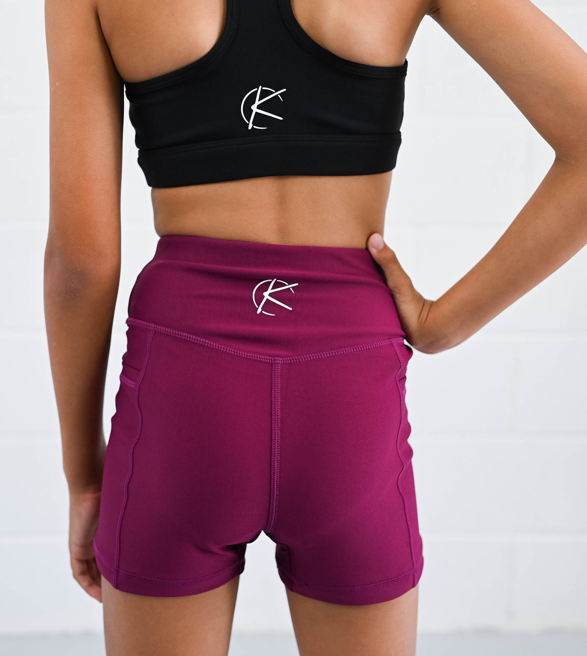 Active Bike Shorts - Pockets (Youth) - Mulberry