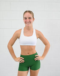 Active Bike Shorts - Pockets (Youth) - Bottle Green