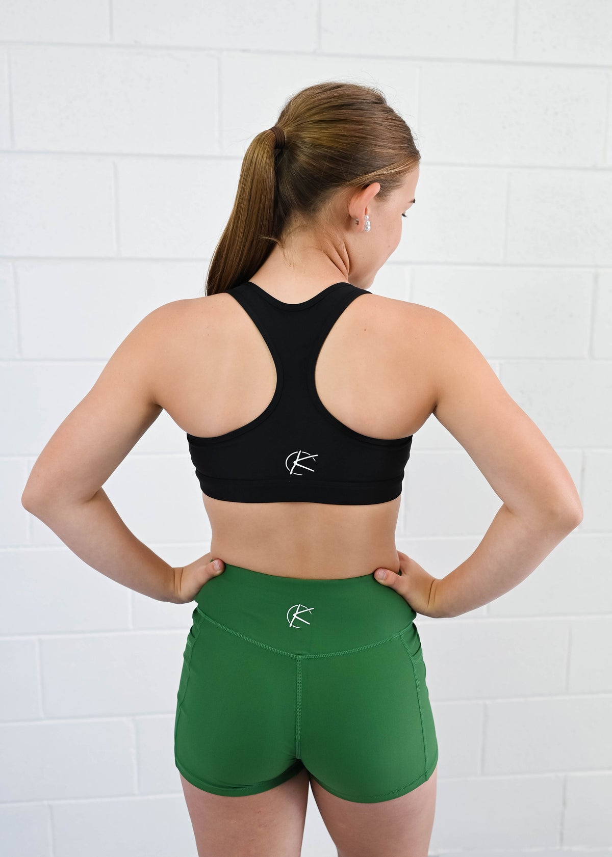 Active Bike Shorts - Pockets (Youth) - Bottle Green