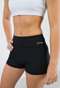 Active Bike Shorts - Pockets (Youth) - Black