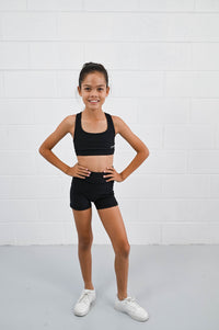 Active Bike Shorts - Pockets (Youth) - Black