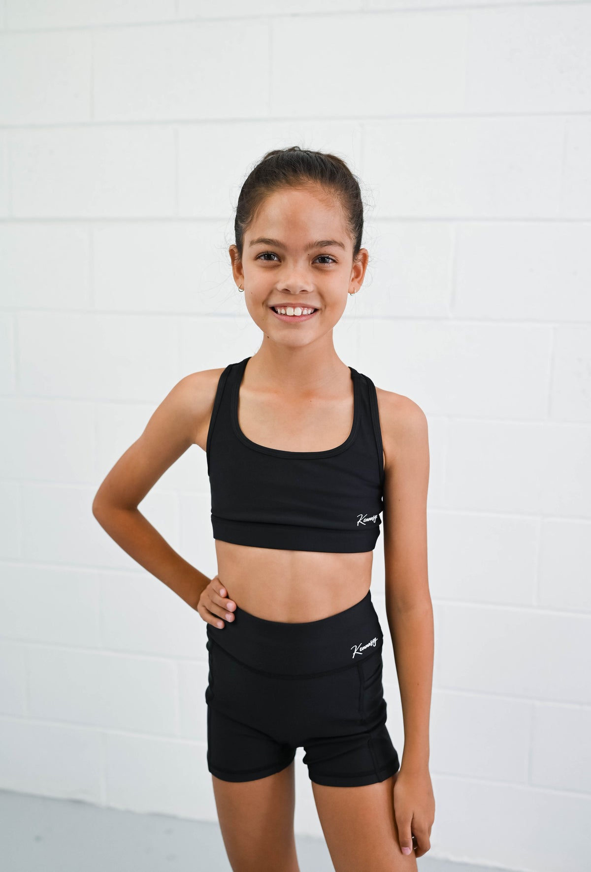 Active Bike Shorts - Pockets (Youth) - Black