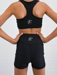 Active Bike Shorts - Pockets (Youth) - Black