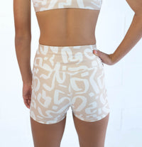 Active Bike Shorts (Youth) - Vanilla Swirl