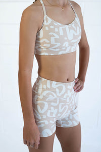 Active Bike Shorts (Youth) - Vanilla Swirl