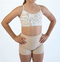 Active Crop (Youth) - Vanilla Swirl