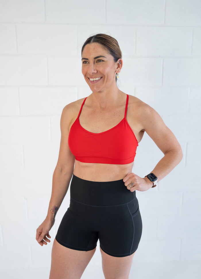 Active Crop (Ladies) - Red