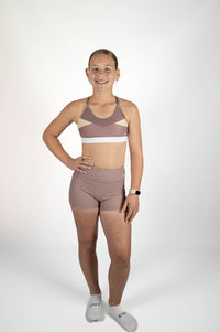 Active Bike Shorts - Pockets (Youth) - Desert Taupe