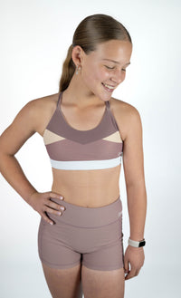 Active Bike Shorts - Pockets (Youth) - Desert Taupe