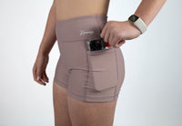 Active Bike Shorts - Pockets (Youth) - Desert Taupe