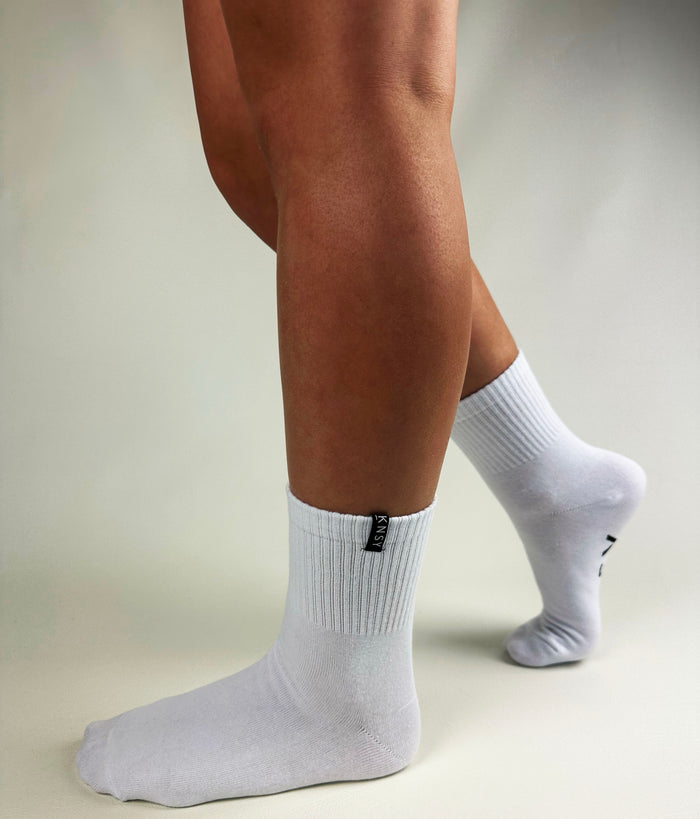 Base Crew Sock - White