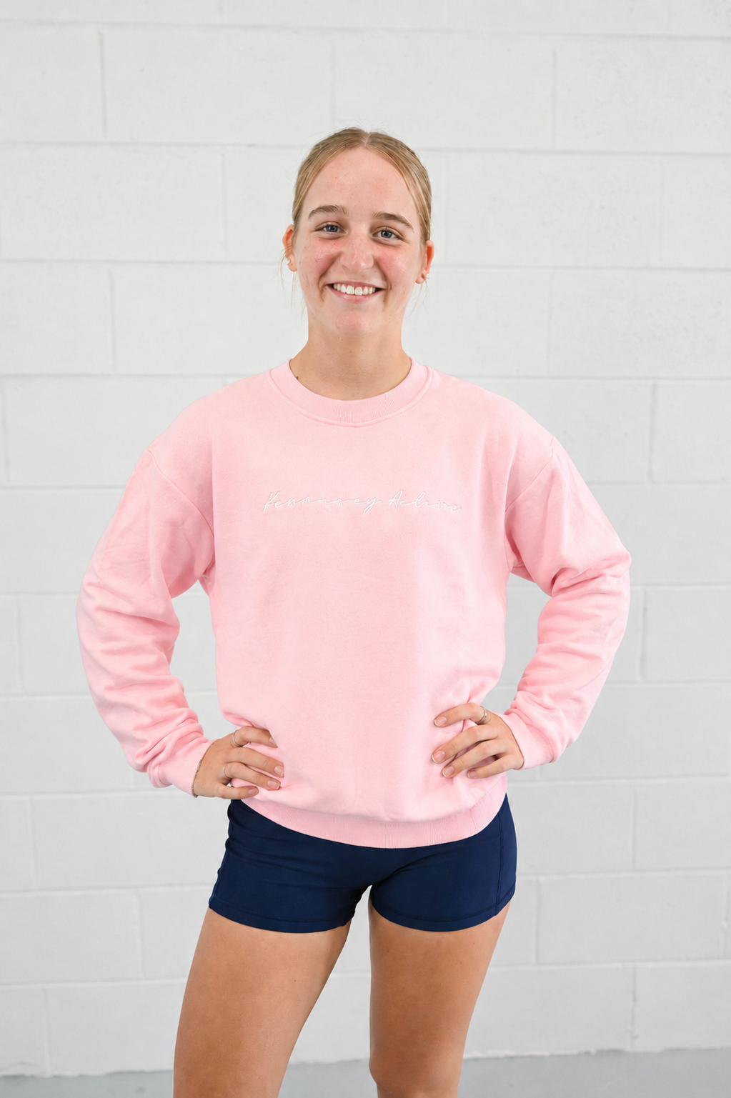 Base Crew Jumper - Blush Pink - Youth