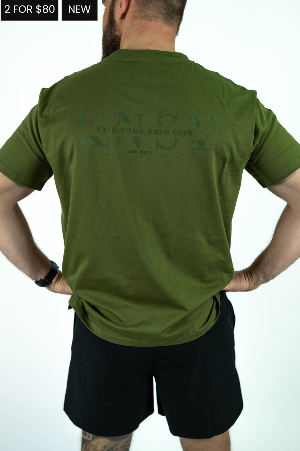 Essential Tee (Mens) - Olive Green