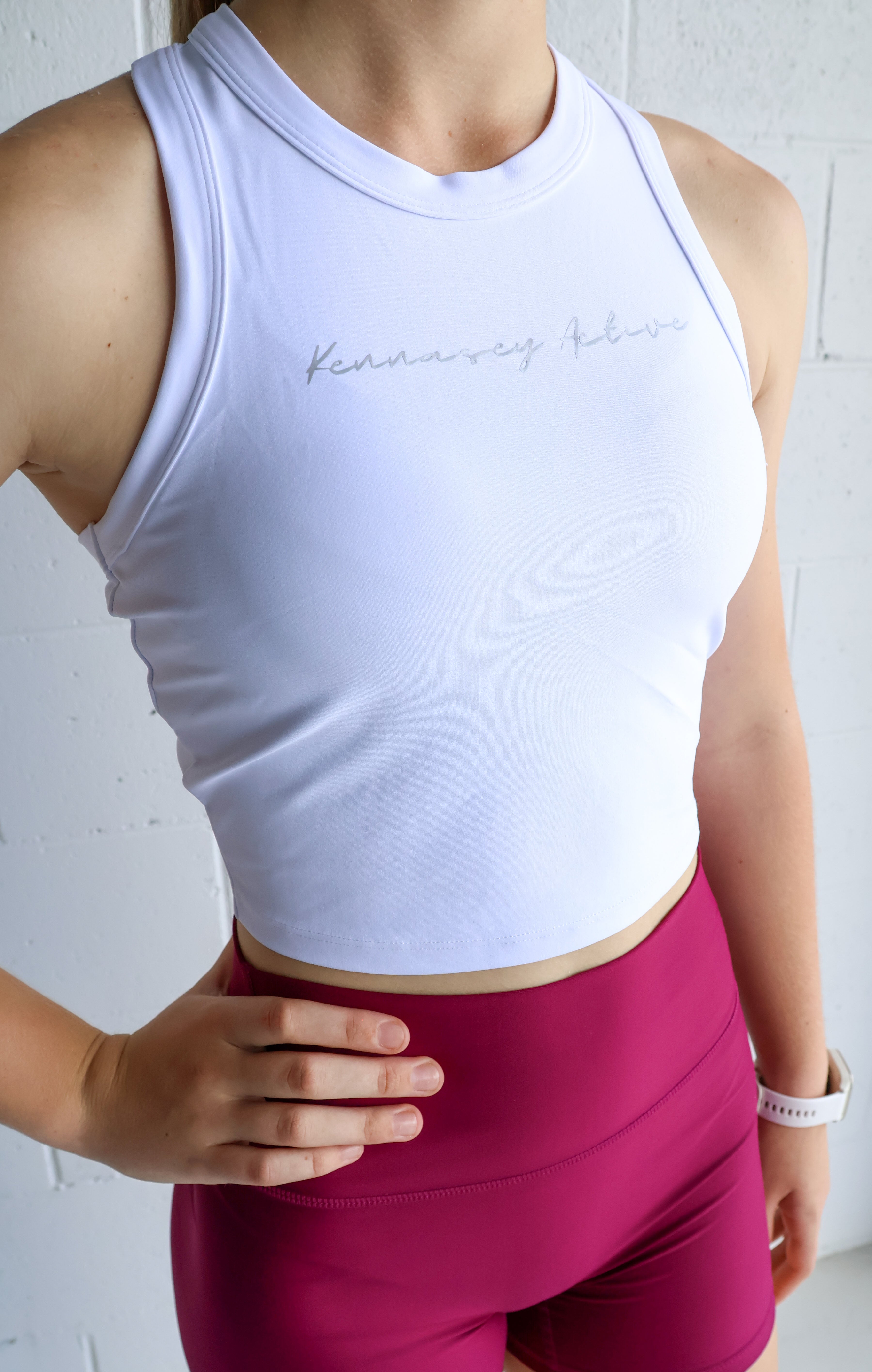 Womens white workout tank top hotsell