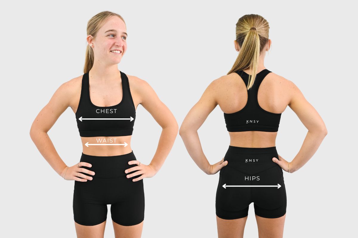 How to measure bust, waist and hips for the Womens Quarter Zip Jumper size chart
